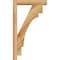 Ekena Millwork Merced Block Rough Sawn Bracket w/ Offset Brace, Western Red Cedar, 4"W x 16"D x 28"H BKT0402X16X28MRC05RWR - alternate 2